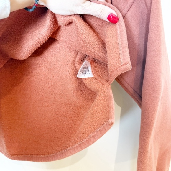 LPA Quinn Fleece Pullover Jacket Cream Sherpa Size Small - Picture 8 of 11